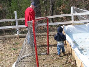 backyard hockey rink