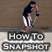 how to take a snapshot in hockey
