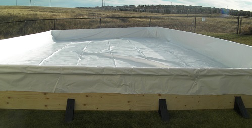 un-level backyard rink